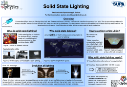 Solid state lighting poster