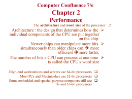 Computer Confluence 7/e Chapter 2 Performance