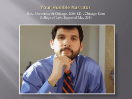 Your Humble Narrator - Chicago