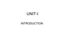 UNIT 1 - SNS Courseware