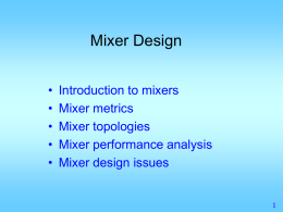 Mixer Design