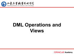 DML Operations and Views