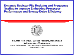 Dynamic Register File Resizing and Frequency Scaling to Improve