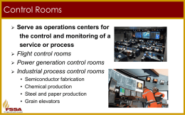 Control Rooms - Fire Suppression Systems Association