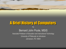 A Brief History of Computers