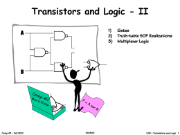 Gates and Combinational Logic