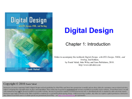 Digital Design - CS Course Webpages
