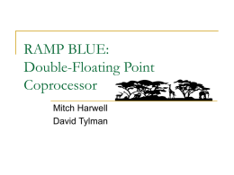 RAMP BLUE Double Floating Point Coprocessor