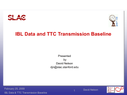 IBL Data and TTC Transmission Baseline