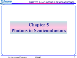 chapter 5-1---photons in semiconductors