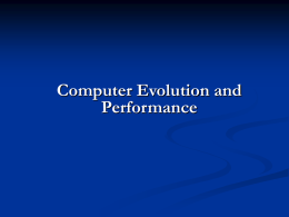 computer evolution and performance