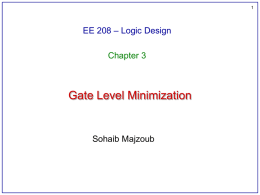 EE208 Chapter 3 - Gate Level Minimization