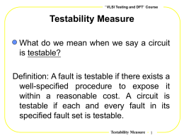 Testability Measure