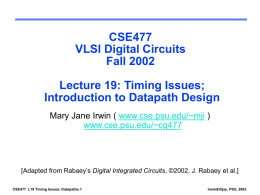 cse477-19 timing-1 - Digital Integrated Circuits Second Edition