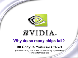 Why Chips Fail