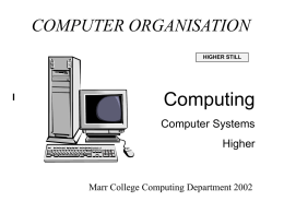 Computer Organisation