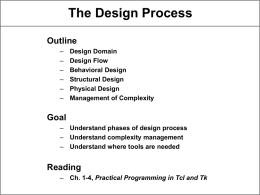 The Design Process - CS Course Webpages