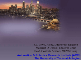Automation & Robotics Research Institute (ARRI)