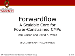 Forwardflow - Computer Sciences Dept.