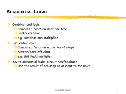 Introductin to Sequential logic
