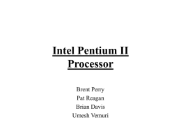 Pentium II Registers