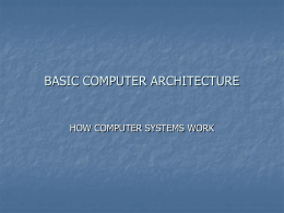 BASIC COMPUTER ARCHITECTURE THE REGISTER ARRAY