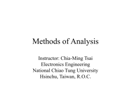 Methods of Analysis