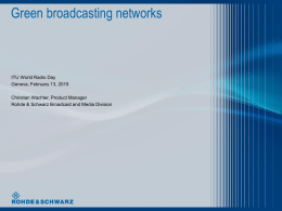 Green broadcasting networks