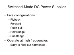 Switched - Mode DC Power Supplies