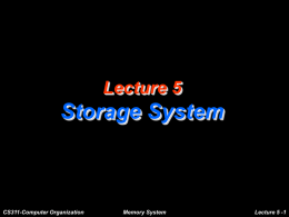 Storage System - Computer Architecture Laboratory @ KAIST