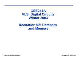 Q=1 - UCSD VLSI CAD Laboratory