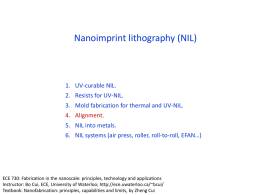 Nanoimprint lithography_3 - Electrical and Computer Engineering