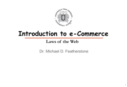 Laws of the Web - Jacksonville State University