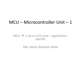 Microcontroller - Md. Atiqur Rahman Ahad