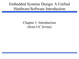 A “short list” of embedded systems