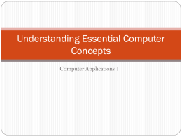 Understanding Essential Computer Concepts