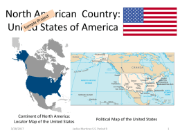 North American Country: United States of America