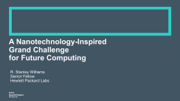A Nanotechnology-Inspired Grand Challenge for Future Computing