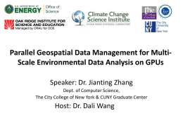 Parallel Geospatial Data Management for Multi-Scale