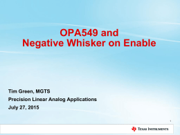 OPA549 Negative Whiskerx - TI E2E Community