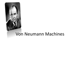 Von Neumann Machinesx