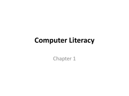 Computer Literacy - UT Computer Science
