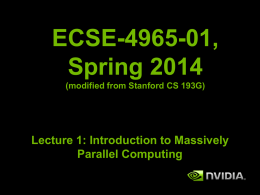 Introduction To Massively Parallel Computing