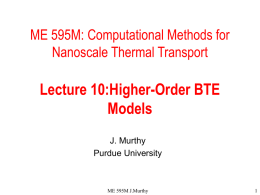 BTE Models - Purdue College of Engineering