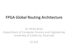 03-Global Routing Architecture - Department of Computer Science