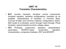 Bipolar Junction Transistors: Basics