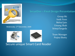 SecurOne * Final Design Presentation