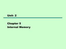 UNIT:2_Internal Memory