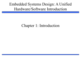 of embedded systems - Electrical and Computer Engineering
