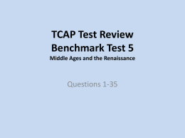 TCAP Test Review Benchmark Test 3